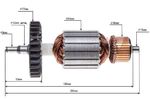 Якорь для УШМ Makita 9049S 9049 9047